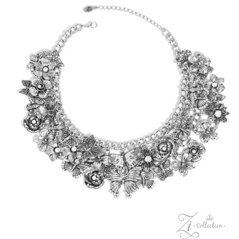 Zi Collection The MaKayla Necklace - Detailed Floral Design Accessory