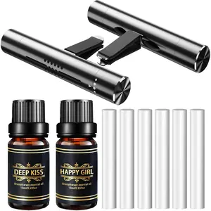Car Air Fresheners Scents Diffuser Vent Clips Perfume Essential Oil sticks Fro Women Men Automotive Fragrance Decoration Accessories-
