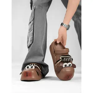 Cartoon Dog Design Slides, Soft Comfortable Sports Slides, Casual Sporty Slides for Men & Women, Fashionable Slides for Indoor & Outdoor Wear, Walking Shoes, Slippers Sandals