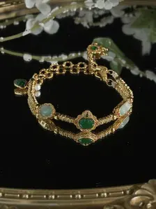 Golden Fortune Guard - Real Gold Real Stone Protection Series - Attracting Fortune and Good Luck