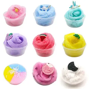 60ML Silk Mud Slime Brushed Mud Thousand Silk Mud DIY Color Mud Squishy Decompression Slime, Cloud Slime, Suitable for Party Gifts, Decompression Squeeze