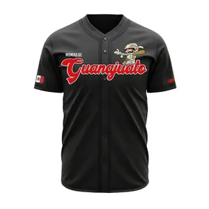 Black Guanajuato Mexico Baseball Jersey, Men’s Guanajuato Fan Jersey, Classic Mexico Style Baseball Shirt for Game Day, and Proud Guanajuato Fans