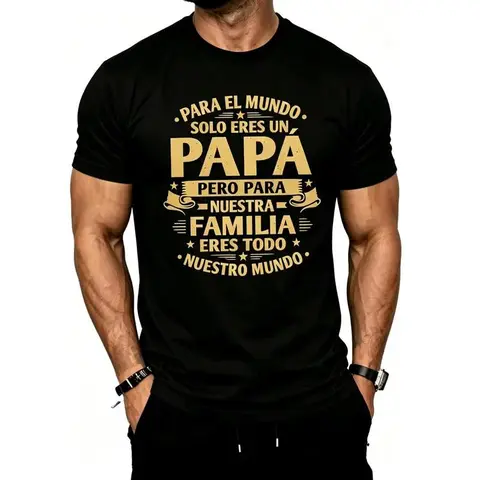 Stylish Men's Short Sleeve Cotton T-Shirt for Casual Daily Wear and Summer Comfort Perfect Gift for Father's Day