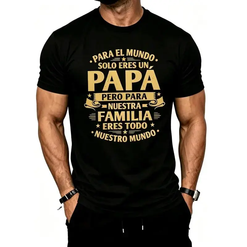 Stylish Men's Short Sleeve Cotton T-Shirt for Casual Daily Wear and Summer Comfort Perfect Gift for Father's Day