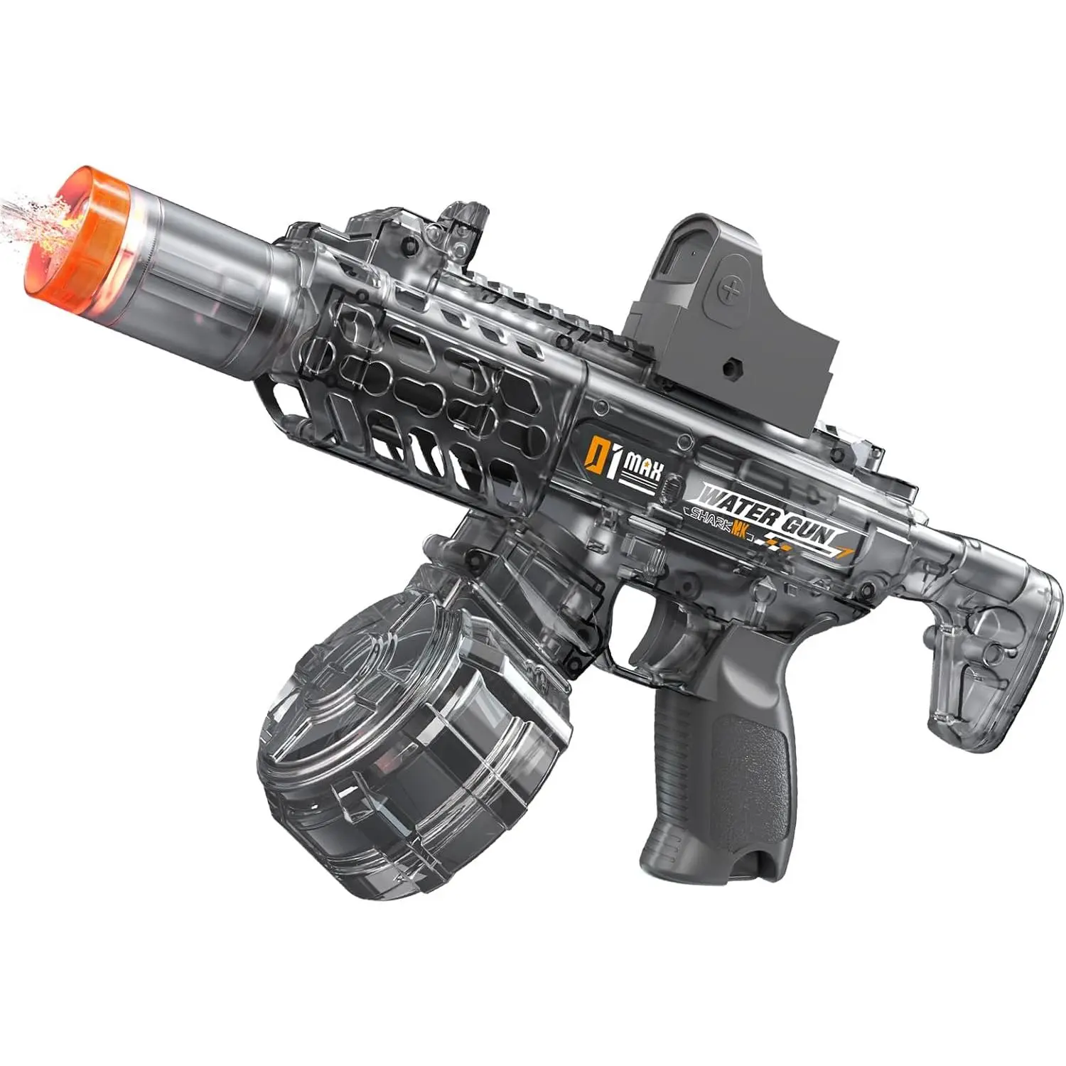 Automatic Electric Water Gun for Kids & Adults, Rechargeable Water Blaster Toy, Long Range 32-35 FT, Black, Summer Outdoor Pool Beach Water Fighting Toy high-power