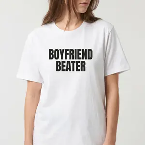 2026 New 100% Premium Cotton Boxy Fit TeeRomantic Couple Shirt, Boyfriend Beater My Girlfriend Beats Me Shirt, Meaningful Anniversary Gifts, Gift For Him, Gift For Her, Easy To Coordinate