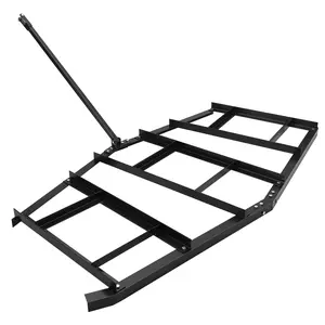 Garvee Heavy-Duty Lawn and Driveway Leveling Attachments and Rakes for ATVs, UTVs, Tractors, and Garden Equipment with Steel Construction, Adjustable Handles, Chains, and Pallet Forks for Soil, Gravel, Hay, and Landscaping