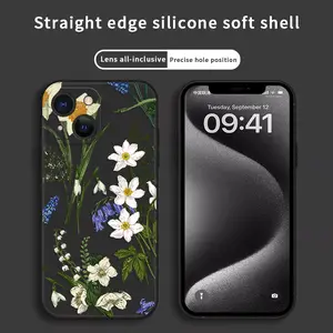 Softcase for iPhone11/12/13/14/15/16/promax/x/xs/xr/xsmax CaseElegant and classical bouquet Anti-Fall Shockproof Protective Slim Cover