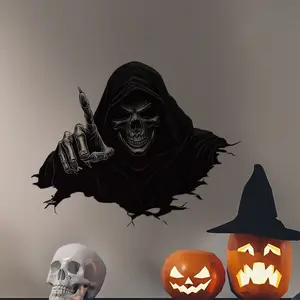 Halloween Toilet Sticker, Zombie Horror Design, Bathroom Decor, Home Party Decoration, Spooky Scary Zombie Theme, Halloween Gift, Sticker Decal