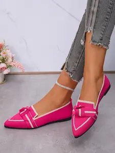 Women's Flat Shoes Breathable Fabric Soft Sole Lightweight Daily Wear Comfortable Casual Slip On Flats Footwear for Everyday Use