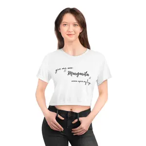 Give Me One Margarita Crop-Top Casual White