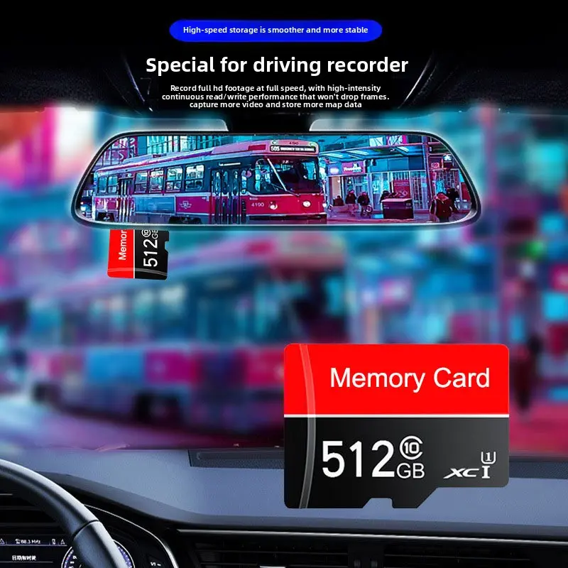 1TB 2TB Memory Card High Speed TF Card for Camera Dash Cam 256G 512G Storage Card High Capacity Memory Card for Surveillance