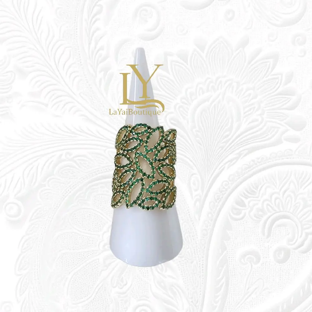 LaYaiBoutique #1534 High-quality 14k gold-plated ring