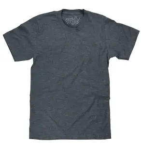 Indigo Black Heather Blank T-Shirt - Indigo