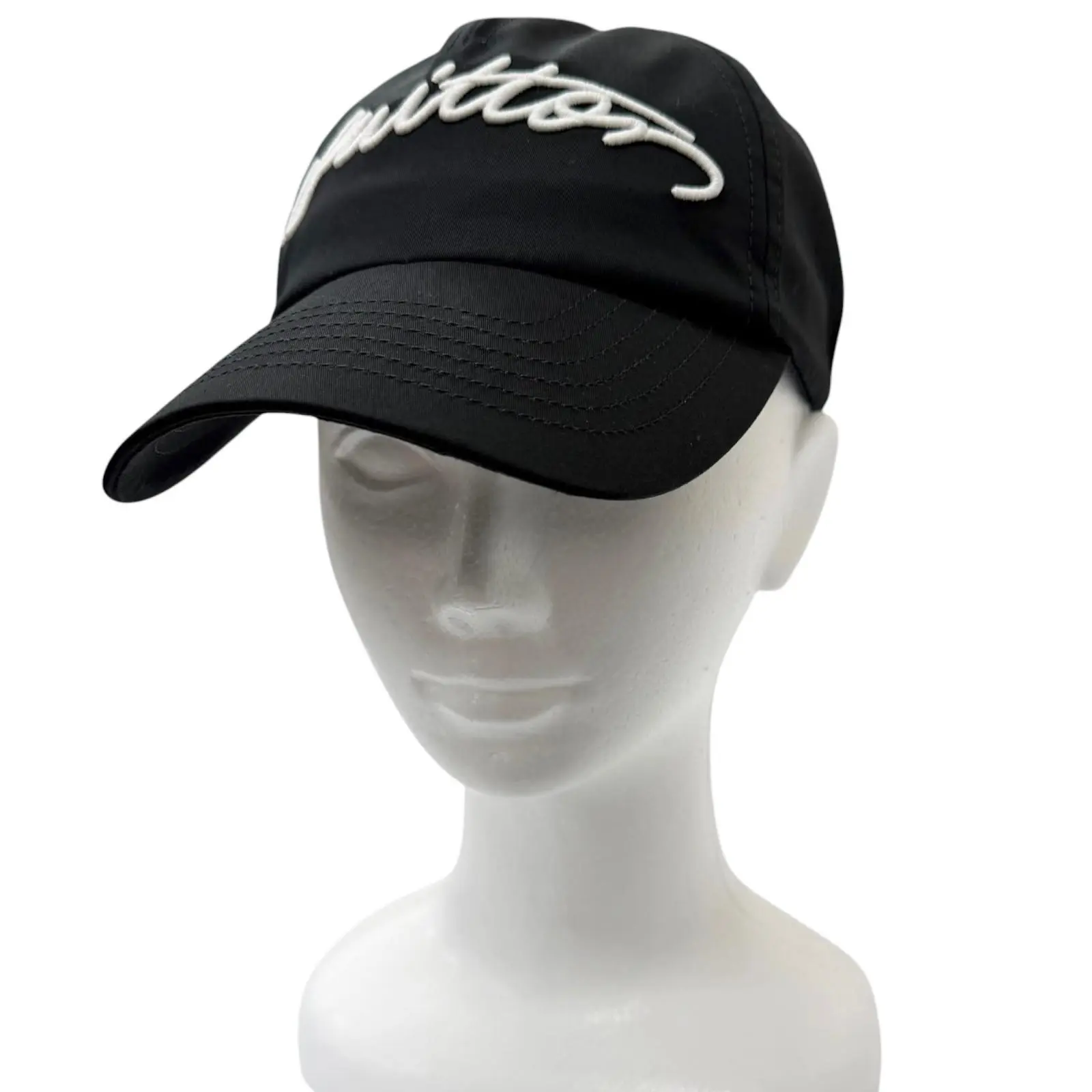 Pre-owned Louis Vuitton Cotton Small Leather Goods Cap Signature Logo Embroidery Baseball Cap