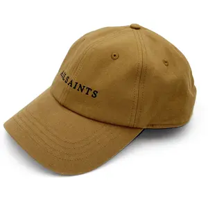 AllSaints Classic Logo 6 Panel Baseball Cap One Size - Neutral Tone, Adjustable Strap, Everyday Street Style Essential for Casual Outings