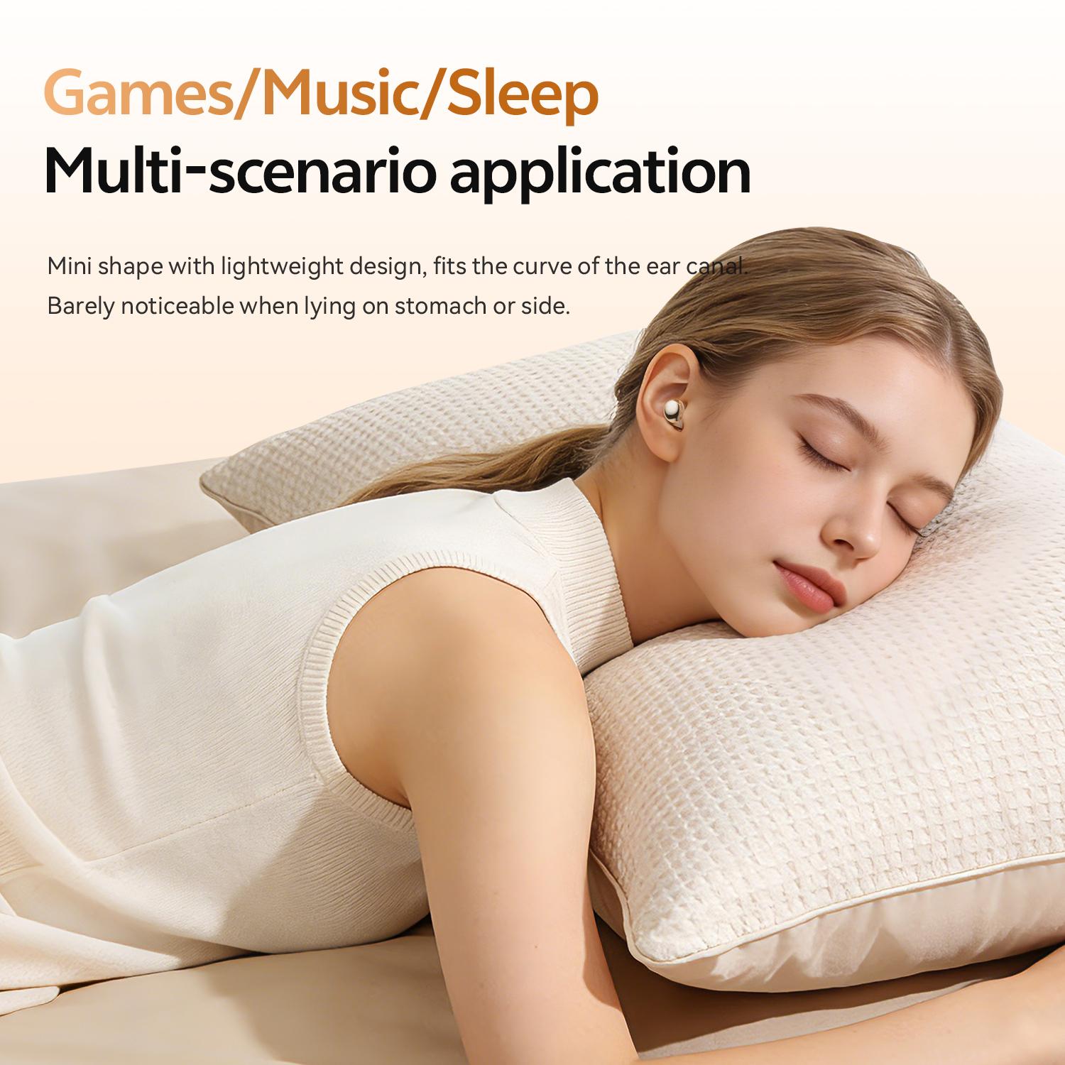 CHENRUIDA M184 Wireless Bluetooth Earbuds: Invisible earbuds featuring Bluetooth 6.0 technology, with water-resistant and noise-canceling capabilities. Their compact, short-stem design makes them ideal for work, exercise, sleep, study, and phone calls.