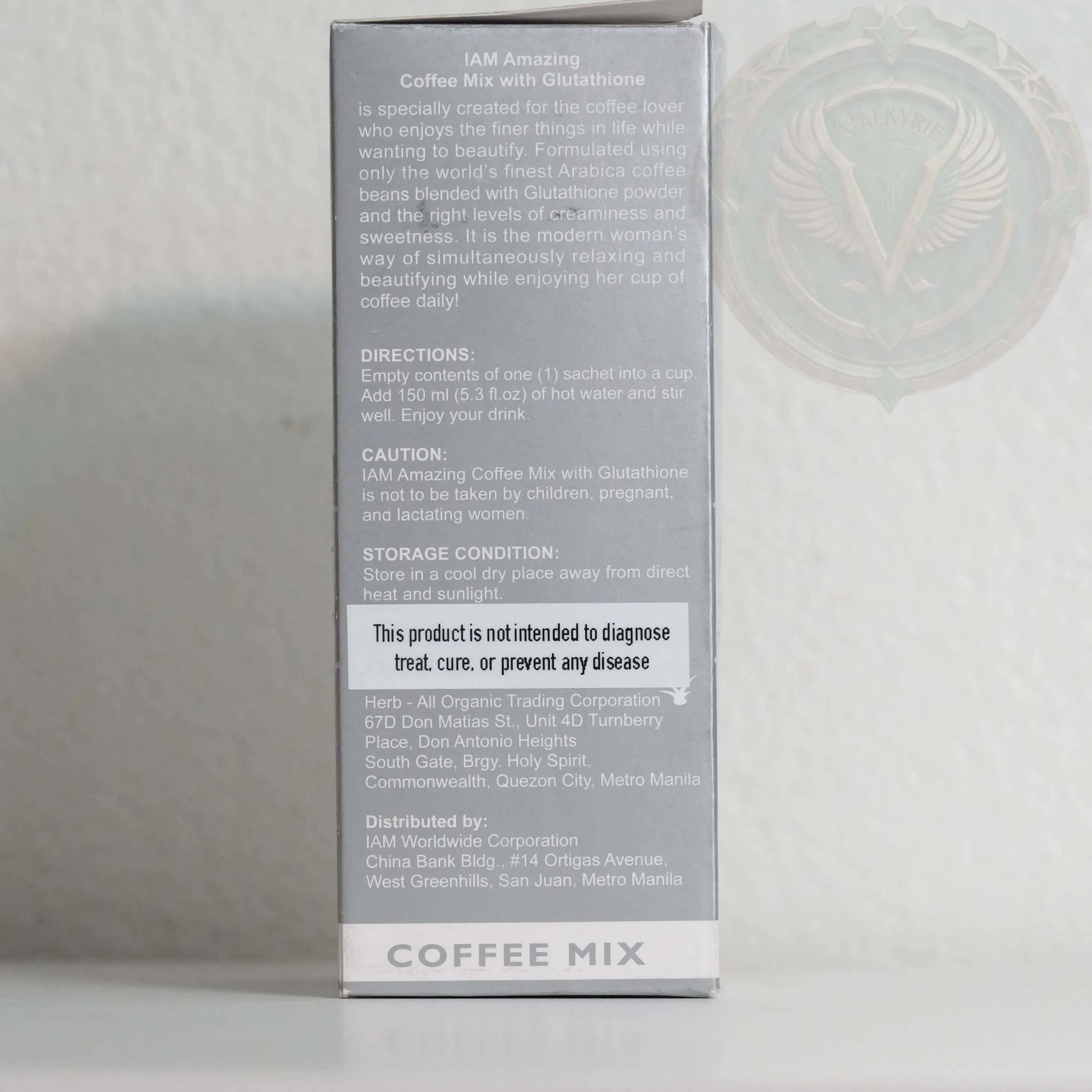 iam worldwide coffee with glutathione IAM Worldwide - Amazing Coffee Mix with Glutathione – Instant Coffee with Stevia, Creamer & Arabica Beans (10 Sachets)