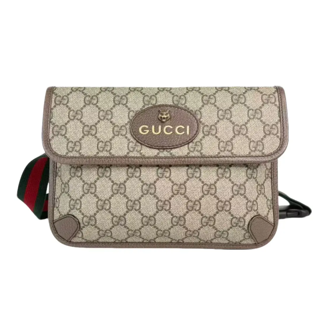 Pre-owned GUCCI Leather Crossbody Bags GG Logo Supreme Neo Vintage Flap Bum Bag Crossbody Bag