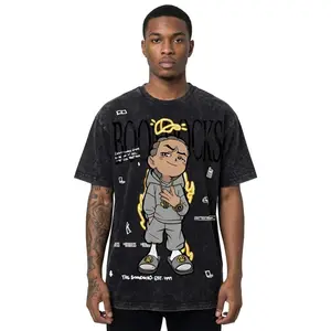 Riley Freeman Gold Chain Mineral Wash T Shirt, Boondocks Drip Streetwear Graphic Tee, Vintage Washed Anime Shirt, Urban Culture Meme Tee, Gift for Fans