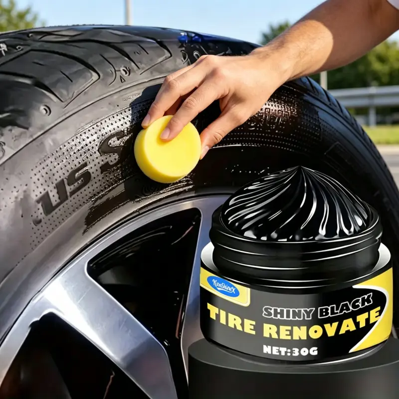 Car Tire Wax, Long-Lasting Crack Prevention, Tire Polishing Renewal Cream, Multi-Functional Car Care, Perfect Gift for Any Occasion