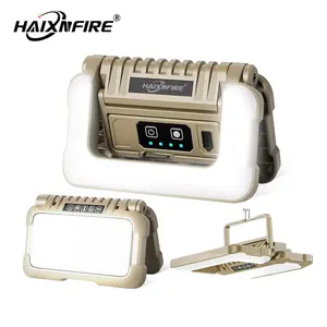 HaixnFire W106 Collapsible Portable Ultra Bright LED Camping Lantern 1500 Lumens USB-C Rechargeable Tent Light 5 Modes 3 Light Sources for Power Outages Camping Hiking Emergency Work Lights Tent lamp Flashlight Spotlight Maintenance lamp Barbecue lamp