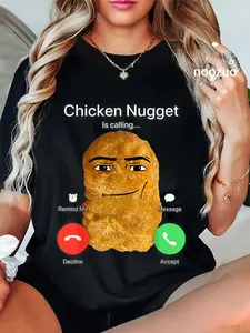 100% Cotton Chicken Nugget Is Calling T-Shirt Chicken Nugget Meme