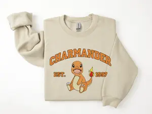 Charmander Sweatshirt, Pkm Characters Sweatshirt, Anime Shirt