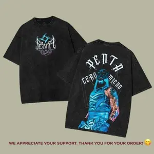 Penta El Zero Miedo Lucha Libre T-Shirt Oversized Graphic Tee with Bold Skull Design, Perfect for Wrestling Fans & Collectors Comfort Fit  Streetwear