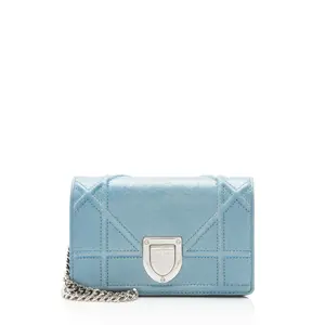 Pre-owned Dior Deerskin Clutches & Wristlets Crackled Diorama Baby Shoulder Bag
