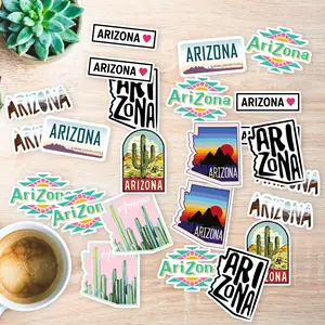 Stickers Pack 20 Pcs  Laptop Bike Arizona Aesthetic Luggage Bottle Car Guitar Colorful Waterproof Water Bumper Vinyl Skateboard
