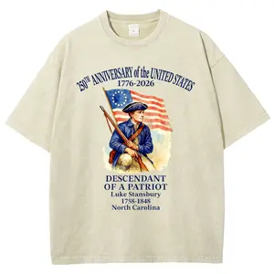 USA 250th Anniversary Vintage Tee 90s Graphic Tees Men's t Shirts Graphic Tee t Shirts Funny Graphic Tee Good Graphic Tees Men's Graphic Tees Streetwear Outfits Men Vacation Outfits Oversized Tshirt Men