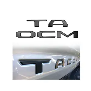 Replacement for Toyota Tacoma Tailgate 3D Raised Letters BLACK MATTE || 2024