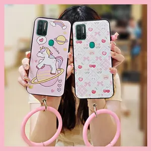 Cute Bracelet Phone Case For Ulefone Note11P Solid Color Ring Waterproof Soft Case Personality Dirt-resistant Creative heat dissipation Protective Cartoon Funny Back Cover Youth