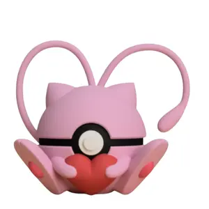 Mew Valentine's Poke Ball - Inspired 3D Printed Collectible