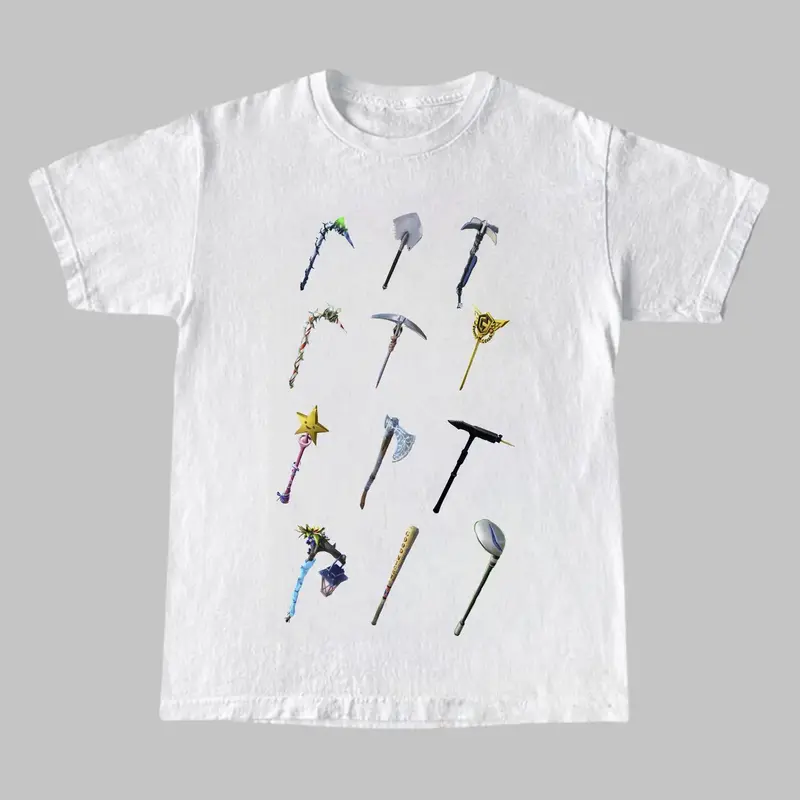 Fortnite The Pickaxe Collection Tee, Fortnite Shirt Graphic Tee Trendy Tee Funny, Printed On Gildan Heavy Cotton, Gift Idea Gift For Man