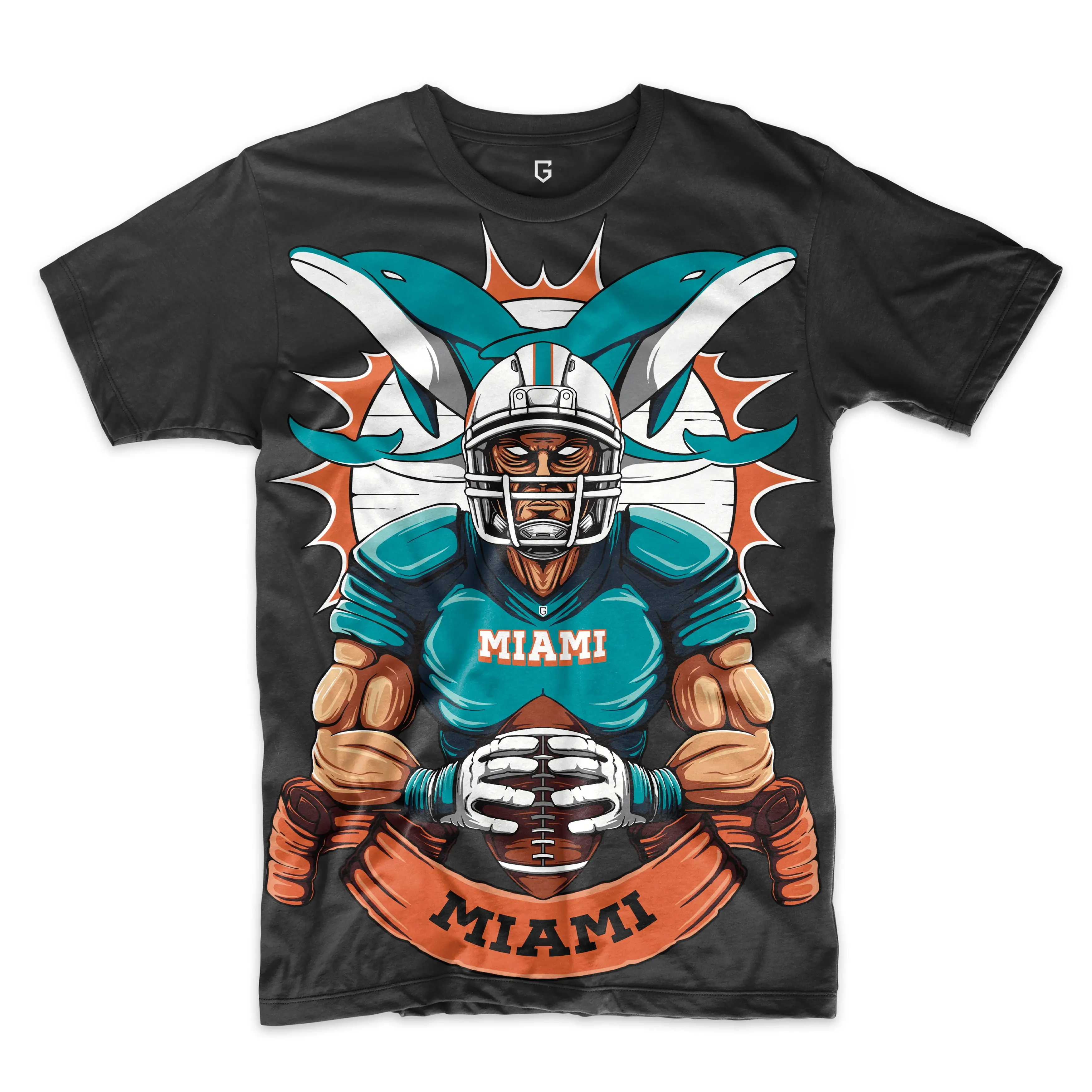 Miami Dolphins Football Men's T-Shirt