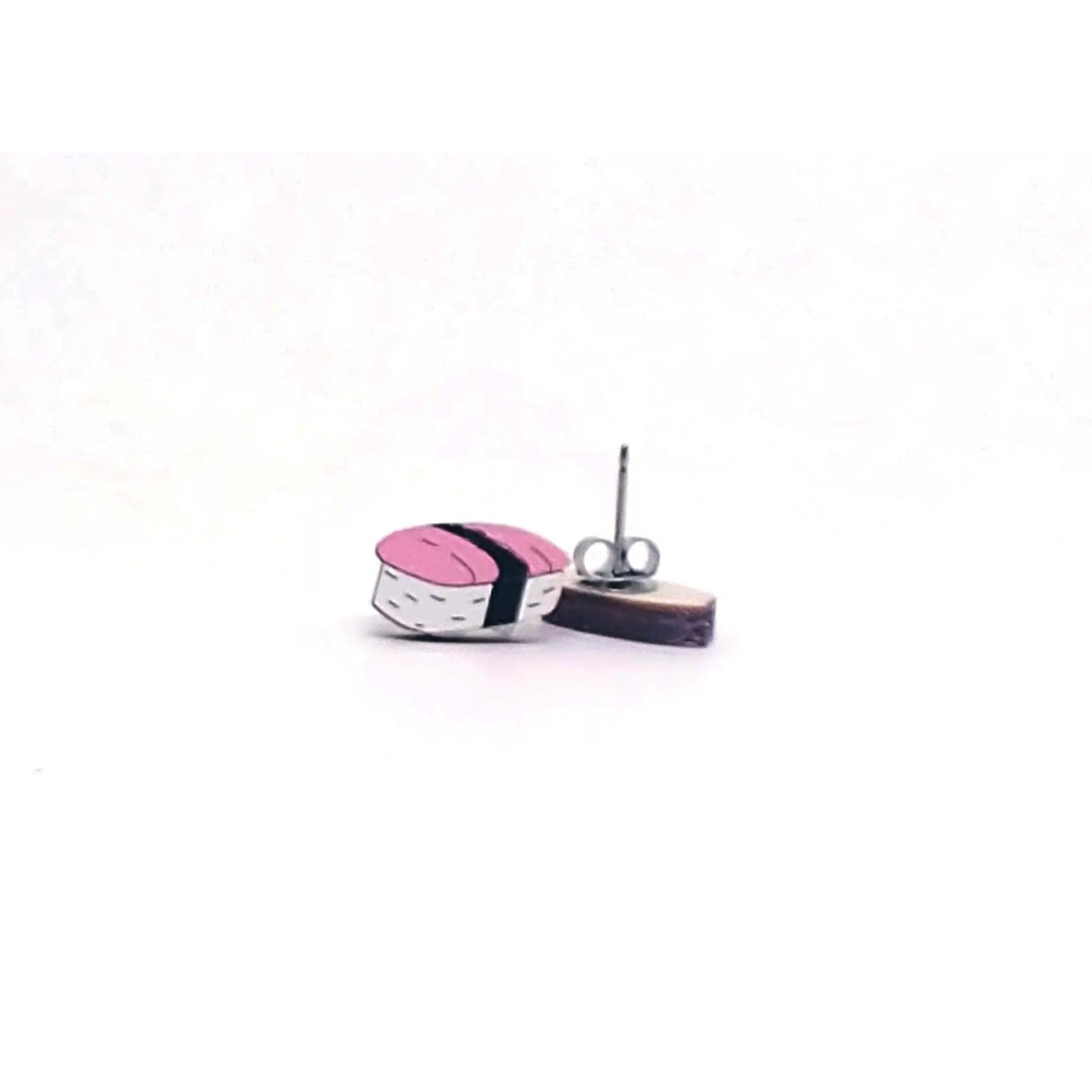 Sushi Nigiri Earrings- Elegant Design, Made from Wood, Ideal for Everyday Wear