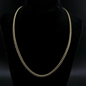 18k Gold Cuban Link Chain 4mm - Men's Jewelry | Hip Hop Necklace | Iced Out Necklace | LIFETIME WARRANTY