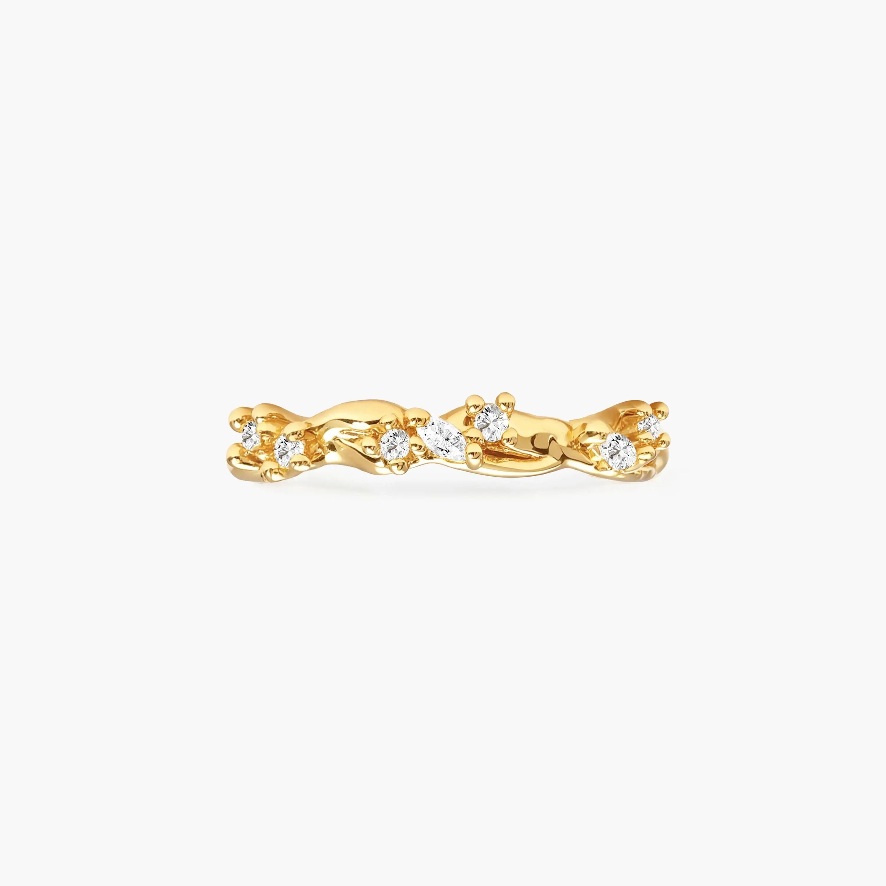 en route Moonlit Ivy Ring, Brilliant Leaf Design with Sparkling CZ Accents, Perfect for Daily Elegance and Layering en route Moonlit Ivy Ring, Brilliant Leaf Design with Sparkling CZ Accents, Perfect for Daily Elegance and Layering