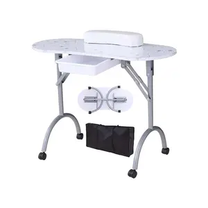 sport equipment  Manicure Foldable Nail Workstation Large Drawer Client Wrist Pad Carrying Case For Spa Beauty Salon Mobile Sofa Side Standing Table Portable Rolling Laptop Desk With Lockable Wheels Computer Workstations
