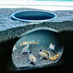 Aquascaping Breeding Cave Set - Bio-Rock Hideout for Ornamental Fish & Shrimp, Creates Natural Micro-Ecosystem in Aquarium