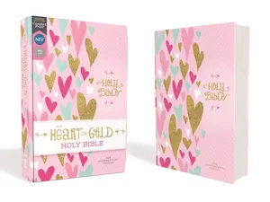 NIV, Heart of Gold Holy Bible, Hardcover, Red Letter, Comfort Print by Zondervan [Hardback Book]