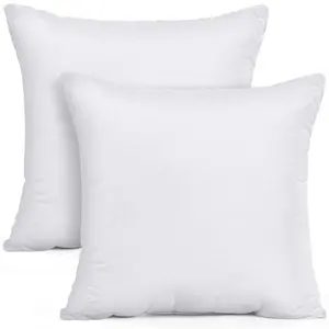 Utopia Bedding White 18x18 Inch Pillow Inserts - Set of 2 Decorative Throw Pillows for Bed & Sofa Use