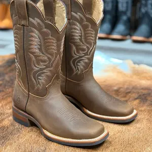 250 Crazy Tan Western Boots Made In Mexico