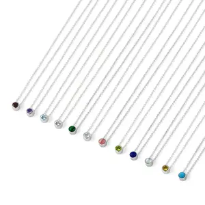 Belle Solo Birthstone Pendant Necklace