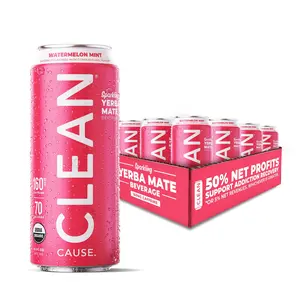 Watermelon Mint Organic Sparkling Yerba Mate