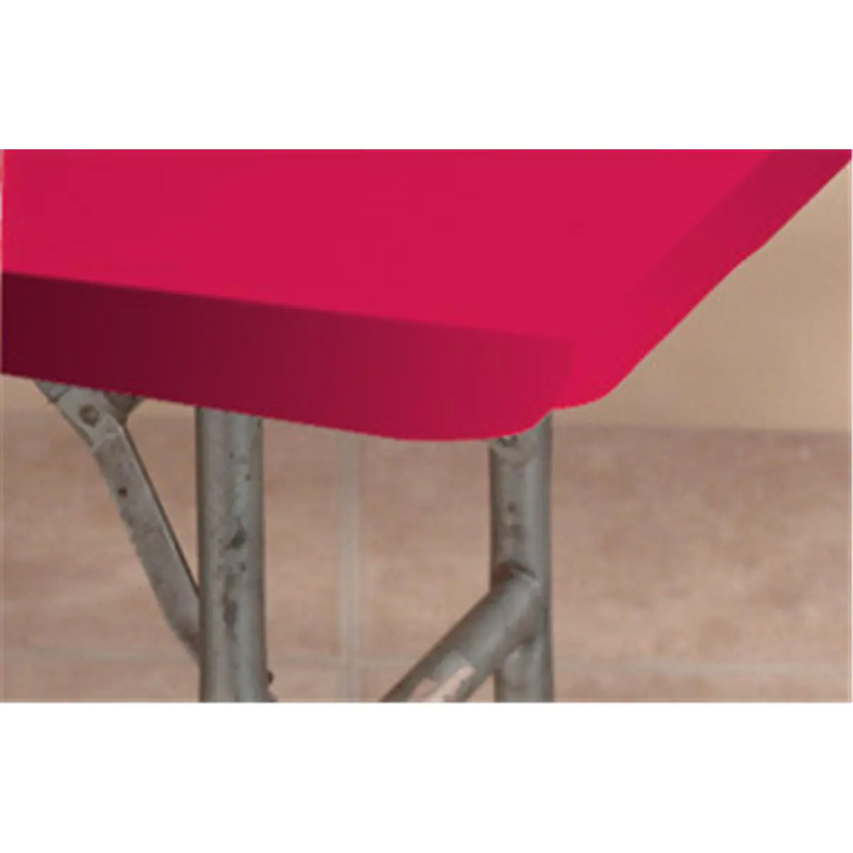 212 MAIN Disposable Plastic Vinyl Snap-On Custom-Fit Kwik-Covers, 30 in x 72 in, Pack of 25, Red, Outdoor Patio & Garden Tablecloths for Church Use, Easy-Setup, Tape-Included to Cut Clean-Up Hassle