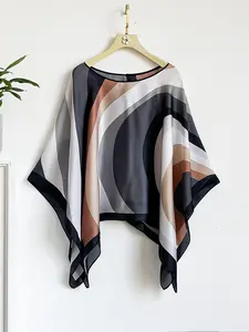 French Simple Luxurious Silk Feel Hooded Shawl, Windproof Sandproof Soft Scarf Wrap, Fashionable Versatile Shawl for Stylish Silk Scarves