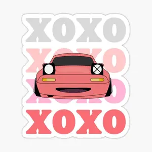 XOXO Miata Sticker